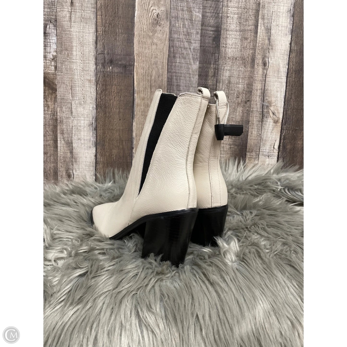 Boots Ankle Heels By Marc Fisher In Tan, Size: 8