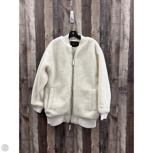 Jacket Faux Fur & Sherpa By Fabletics In Cream, Size: S