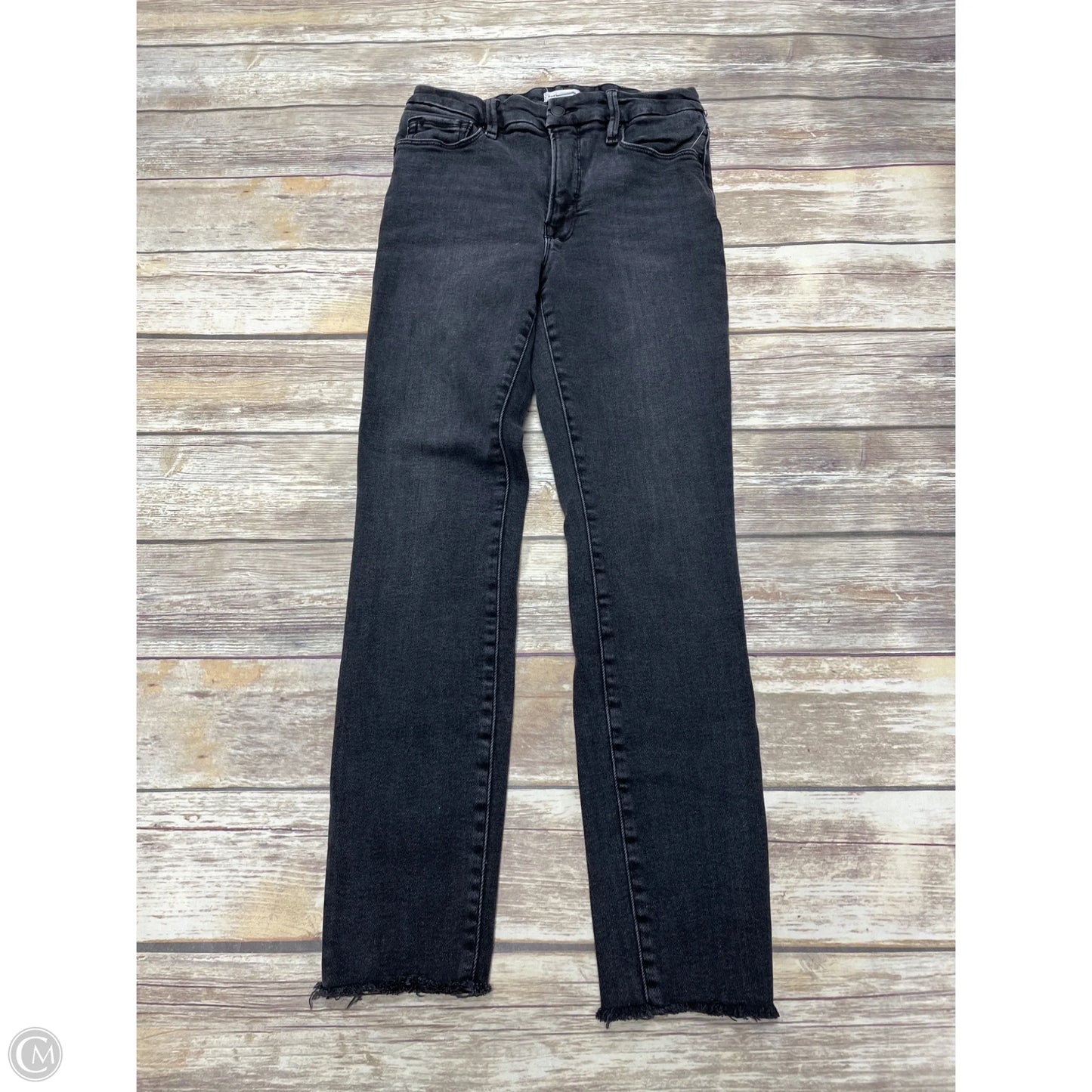 Jeans Skinny By Good American In Black Denim, Size: 6