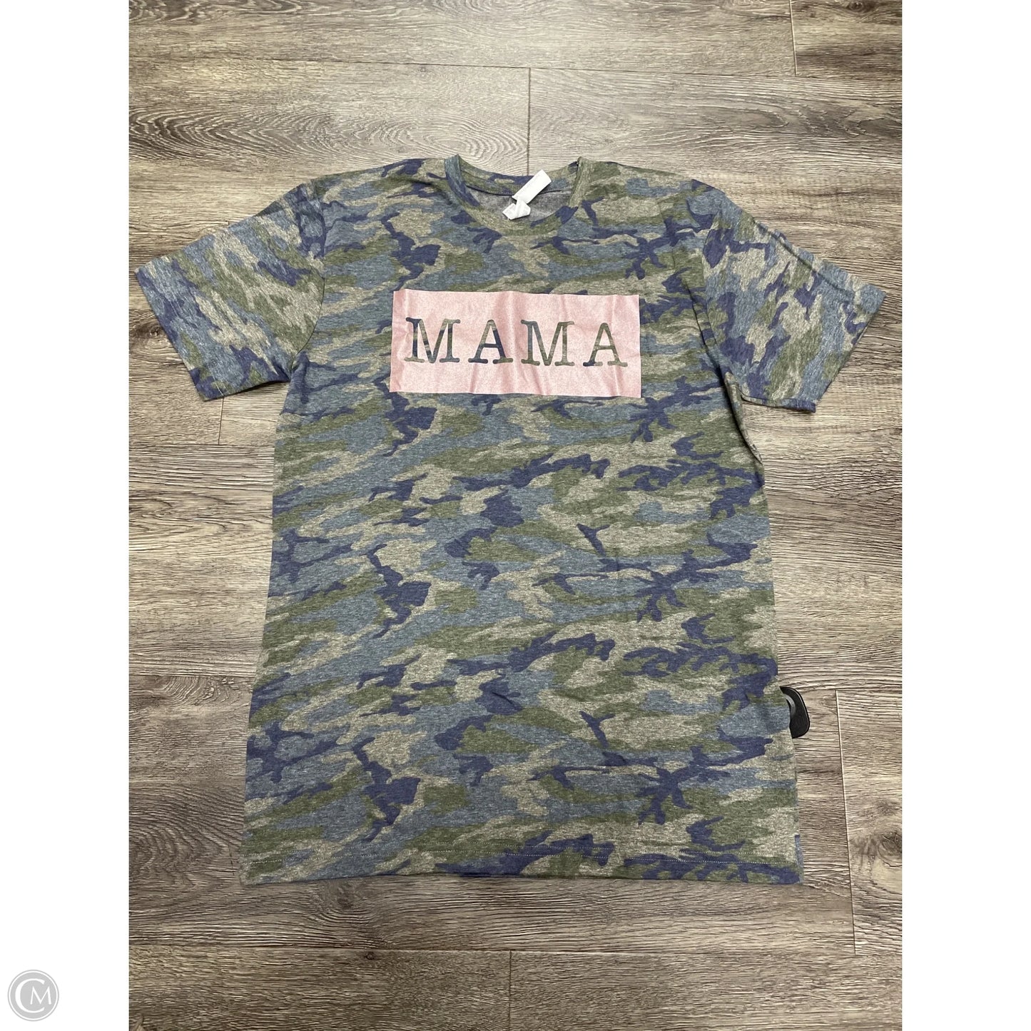 Top Short Sleeve Basic By Cme In Camouflage Print, Size: M