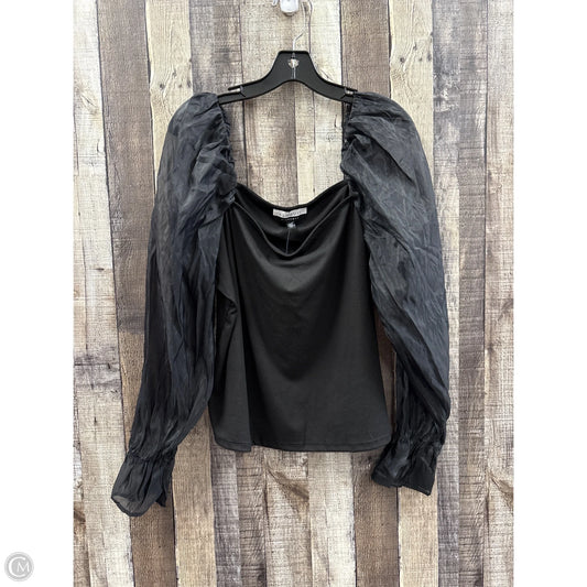 Top Long Sleeve By Eloquii In Black, Size: 1x
