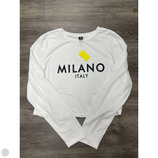 Top Long Sleeve By Shein In White, Size: 1x