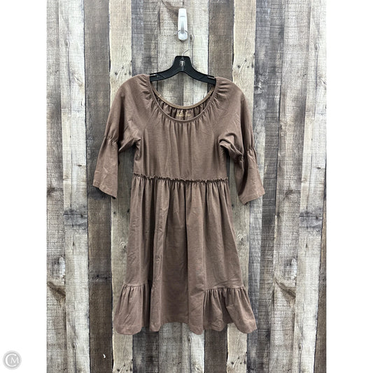 Dress Casual Short By Matilda Jane In Brown, Size: S