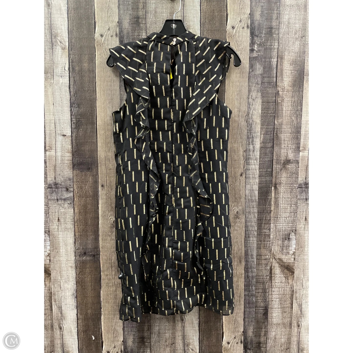 Dress Party Short By Worthington In Black & Gold, Size: S