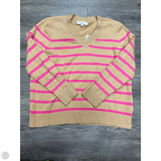 Sweater By Loft In Tan, Size: Xl