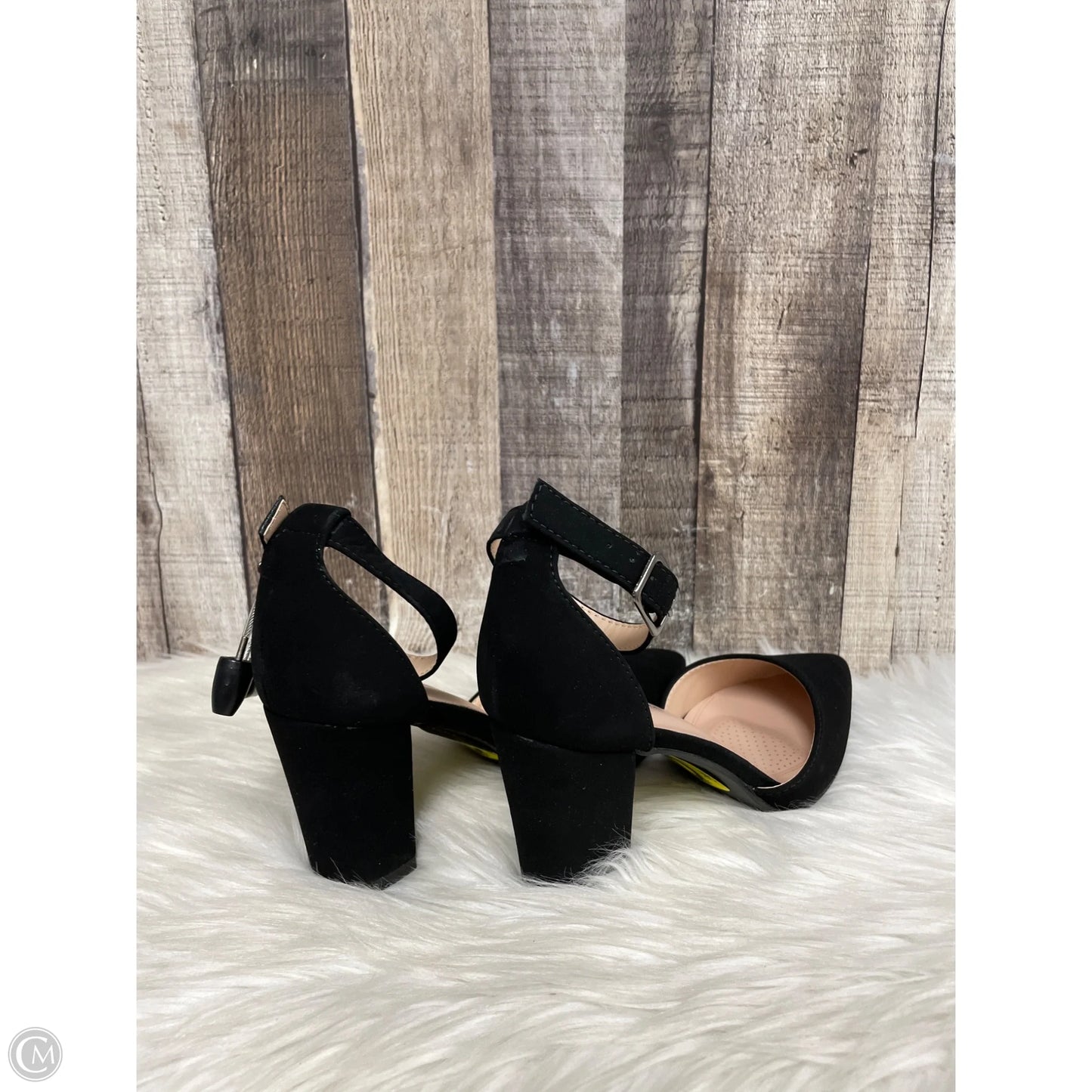 Shoes Heels Block By Forever In Black, Size: 6