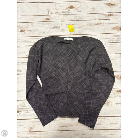 Top Long Sleeve By Zara In Black, Size: Xs