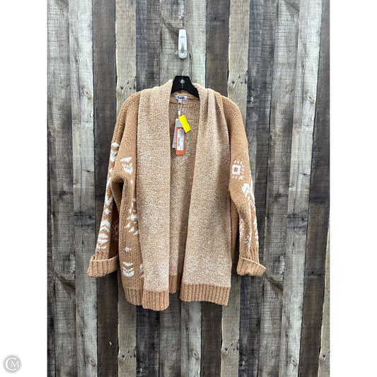 Sweater Cardigan By 525 In Beige, Size: 2x