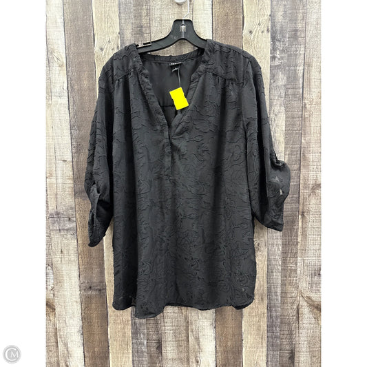 Top Short Sleeve By Torrid In Black, Size: 3x