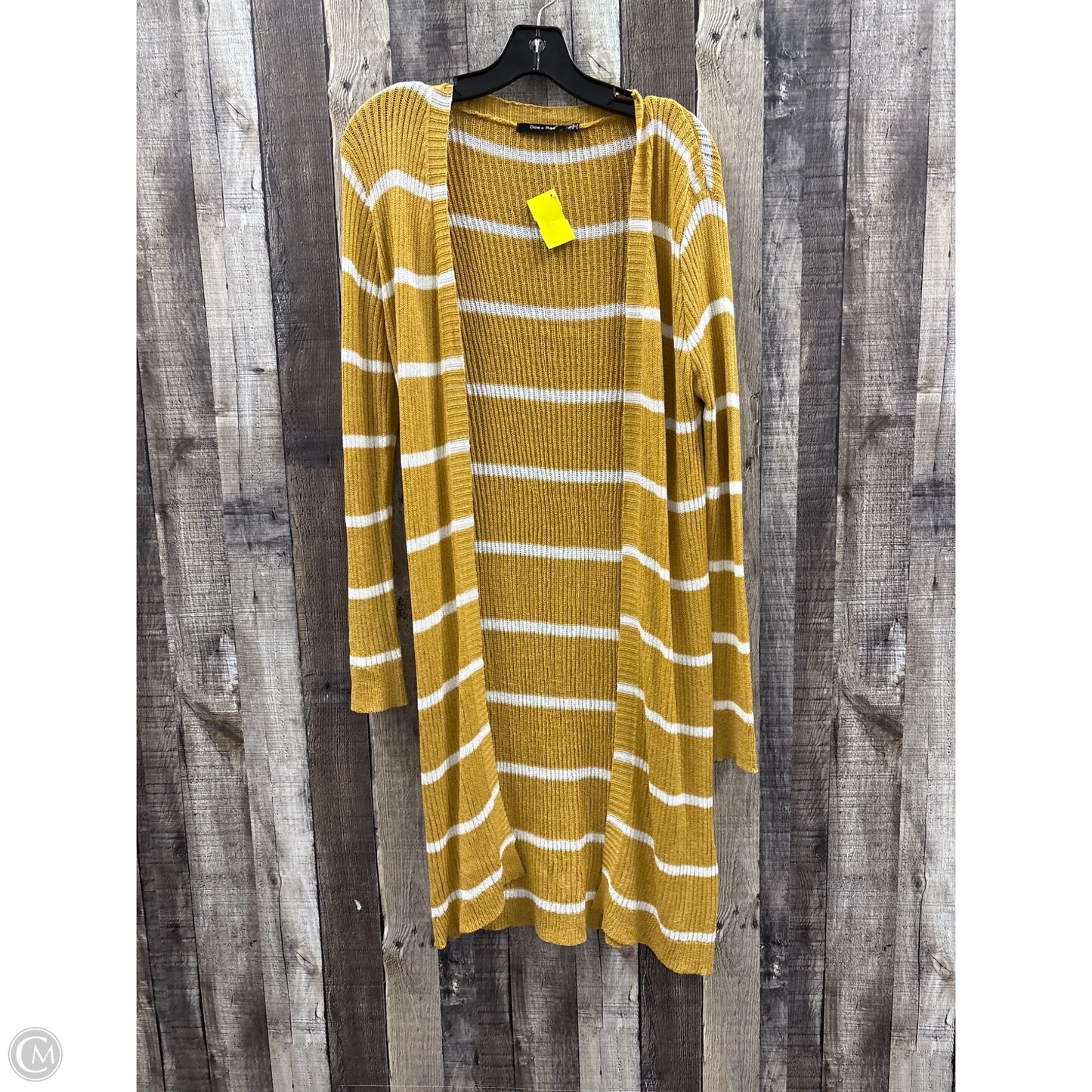 Cardigan By Doe & Rae In Gold & White, Size: S