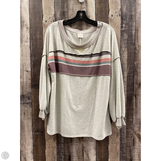 Top Long Sleeve By 143 Story In Multi-colored, Size: S