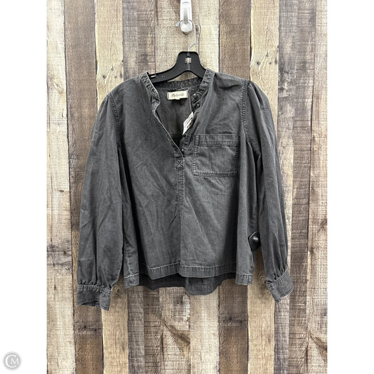Top Long Sleeve By Madewell In Black, Size: M