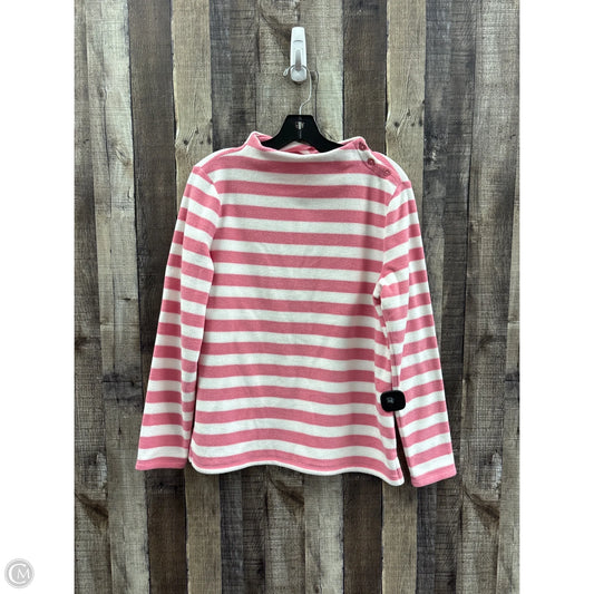 Top Long Sleeve By Talbots In Striped Pattern, Size: M
