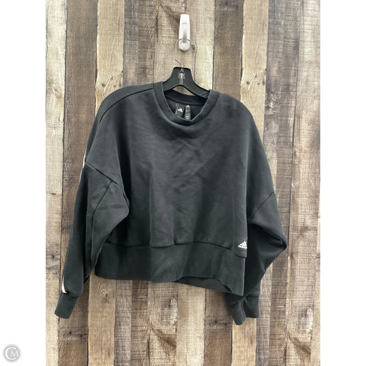 Athletic Sweatshirt Crewneck By Adidas In Black, Size: S