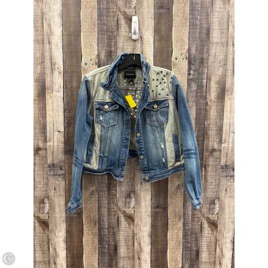 Jacket Denim By Dkny In Blue Denim, Size: L