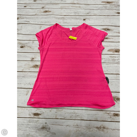 Athletic Top Short Sleeve By Ideology In Pink, Size: L