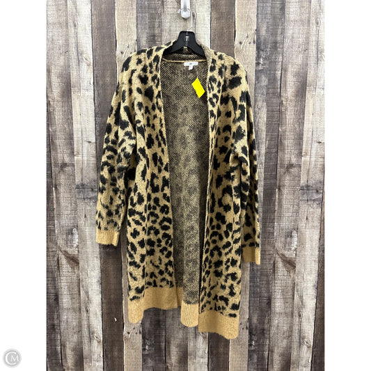 Sweater Cardigan By Bp In Animal Print, Size: Xl
