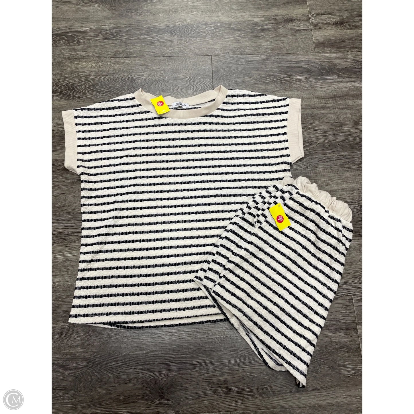 Shorts Set By Cme In Striped Pattern, Size: L
