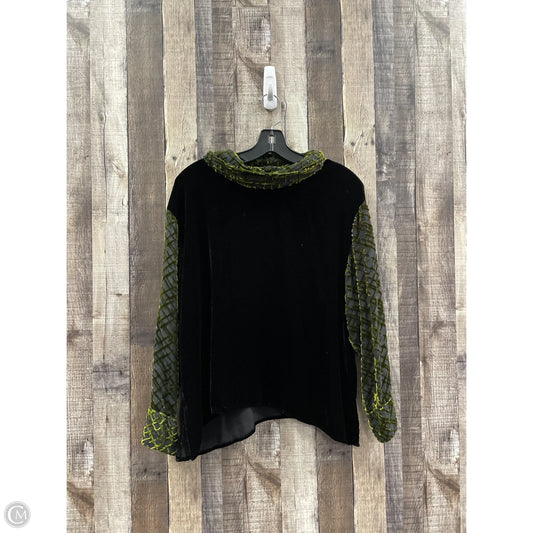 Top Long Sleeve By Cme In Green, Size: S