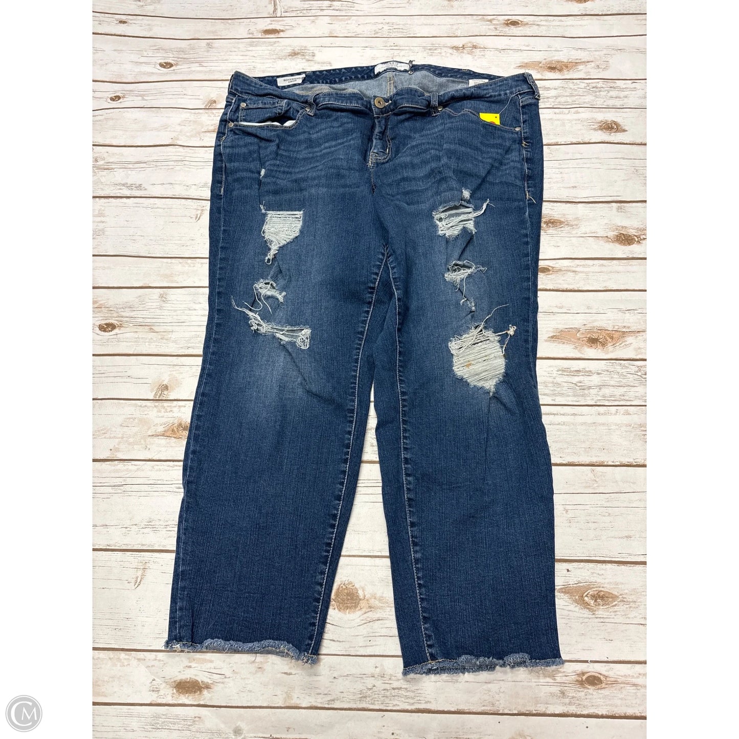 Jeans Boyfriend By Torrid In Blue Denim, Size: 24