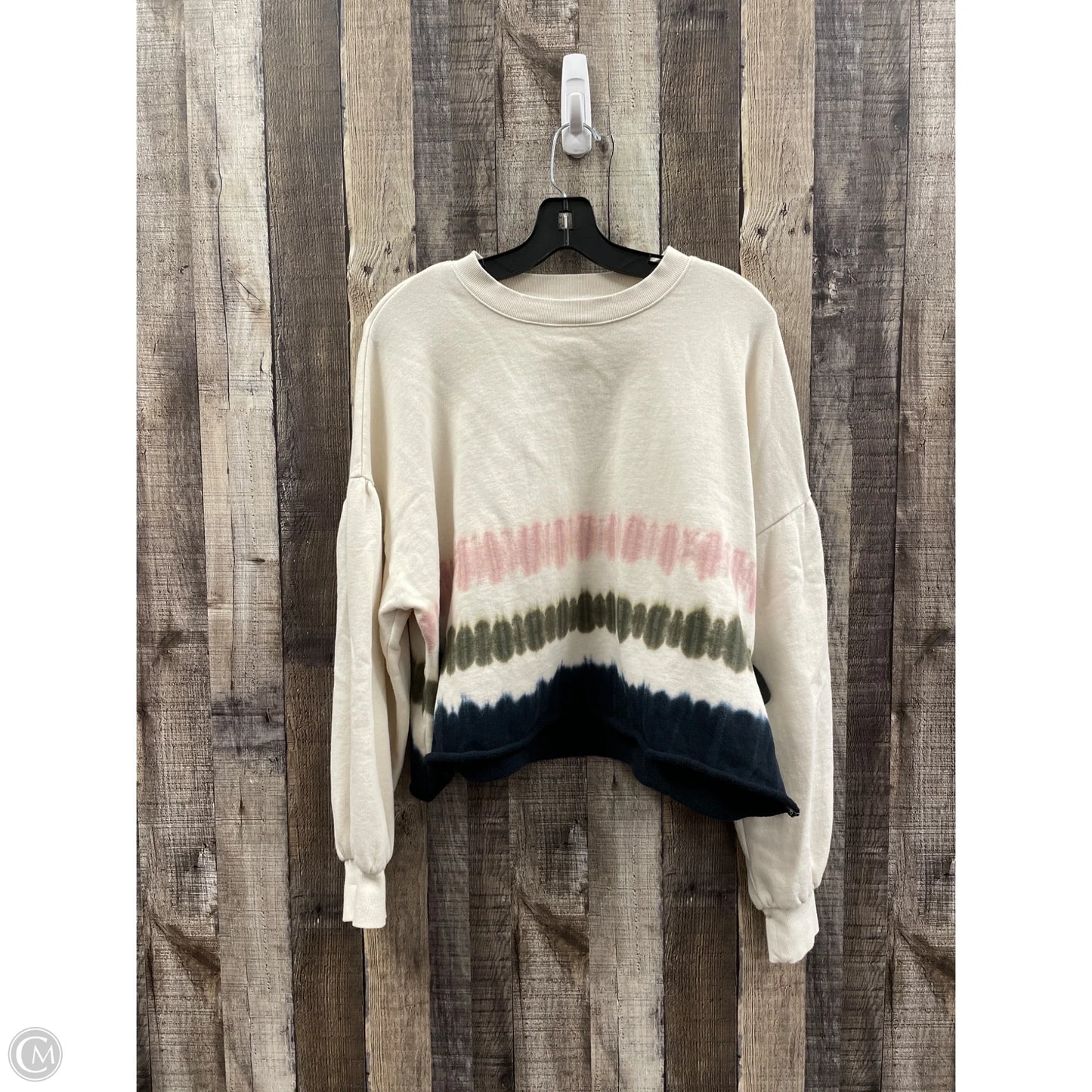 Sweatshirt Crewneck By Z Supply In Cream, Size: L