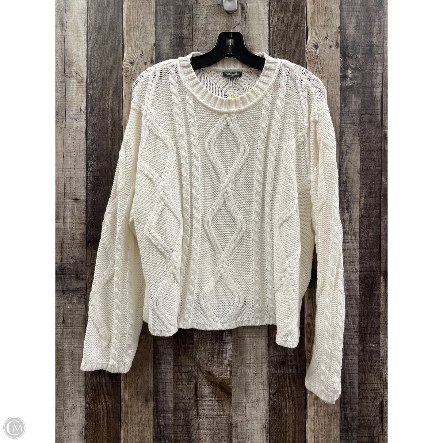 Sweater By Wild Fable In White, Size: M