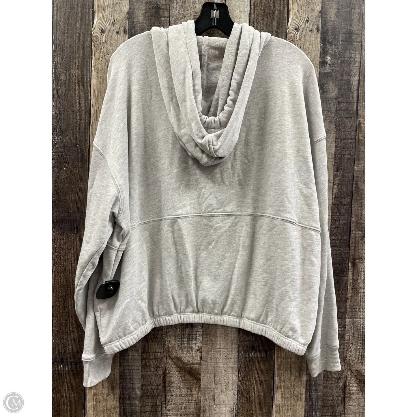 Sweatshirt Hoodie By Lou And Grey In Grey, Size: L