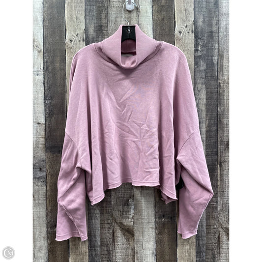 Sweatshirt Collar By American Eagle In Pink, Size: L