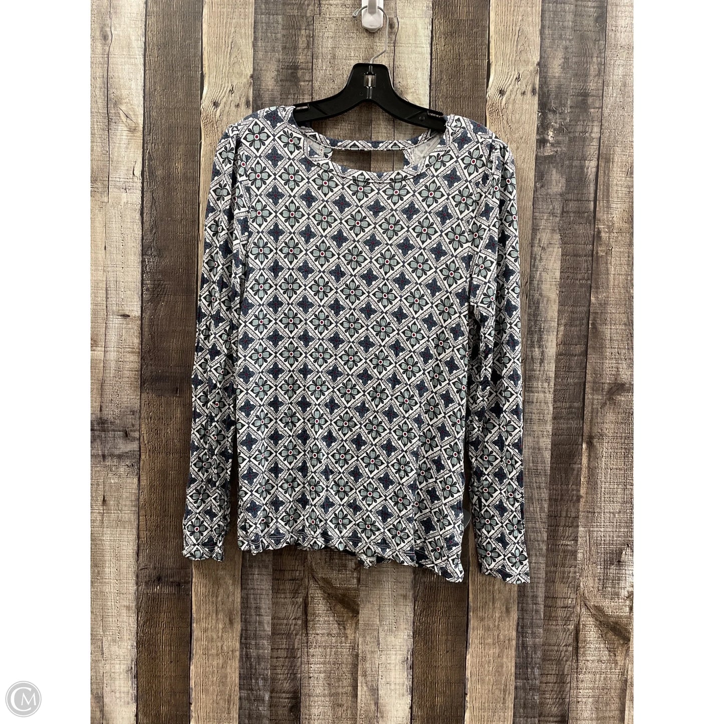 Top Long Sleeve By Loft In Multi-colored, Size: M