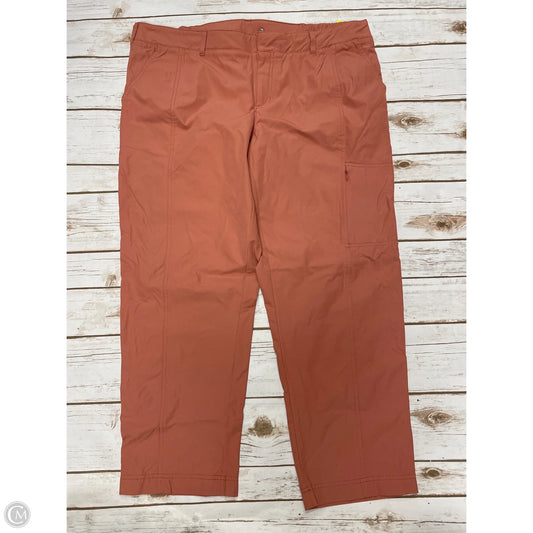 Athletic Pants By Kirkland In Orange, Size: L