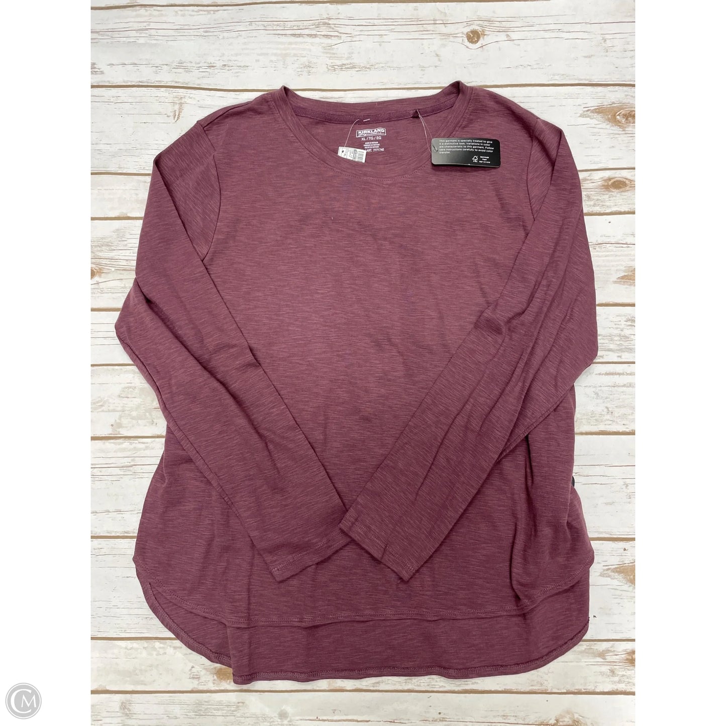 Top Long Sleeve By Kirkland In Purple, Size: Xl