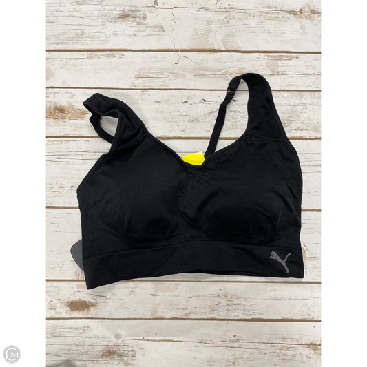 Athletic Bra By Puma In Black, Size: Xl