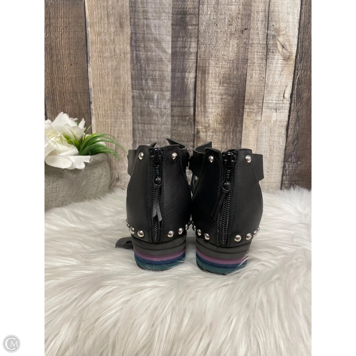 Sandals Designer By Stuart Weitzman In Black, Size: 7