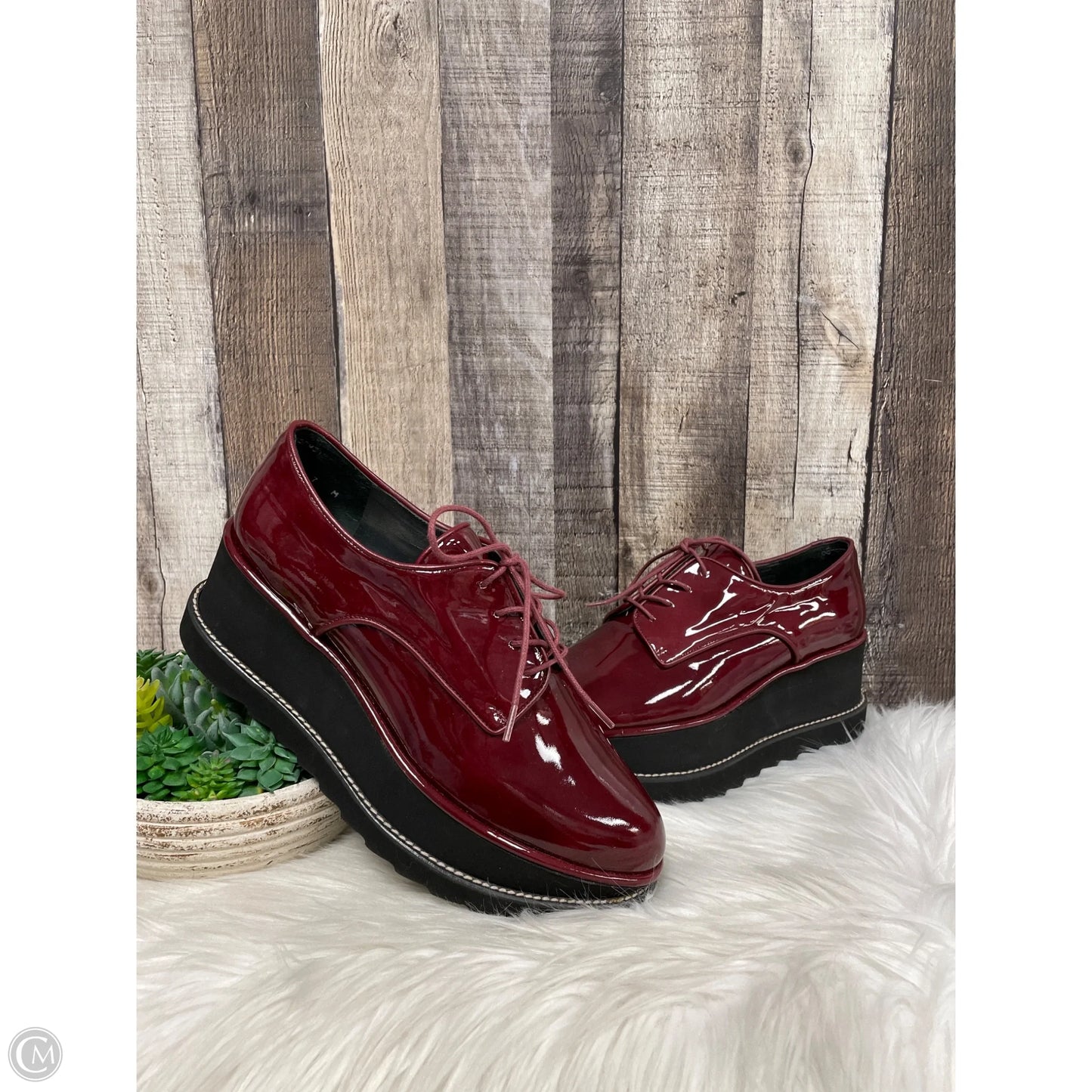 Shoes Designer By Stuart Weitzman In Maroon, Size: 7.5