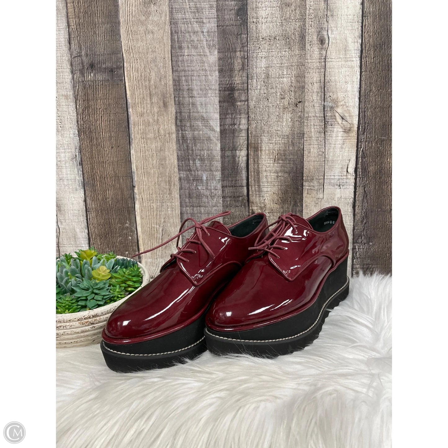 Shoes Designer By Stuart Weitzman In Maroon, Size: 7.5