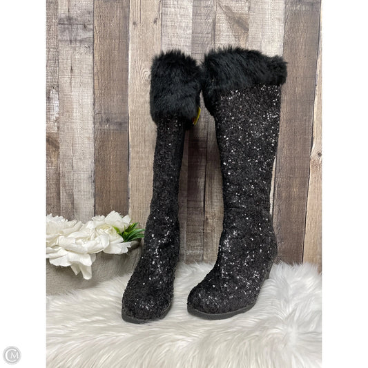 Boots Mid-calf Heels By Cmf In Black, Size: 9