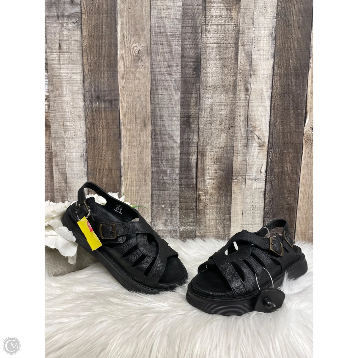 Sandals Flats By Cme In Black, Size: 8.5