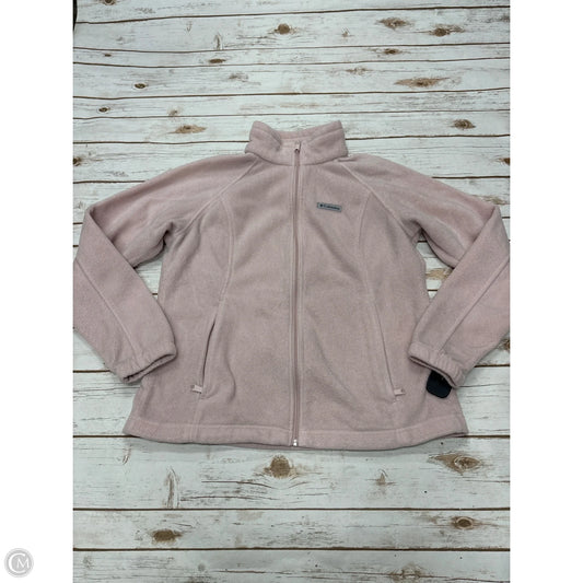 Jacket Fleece By Columbia In Pink, Size: Xl