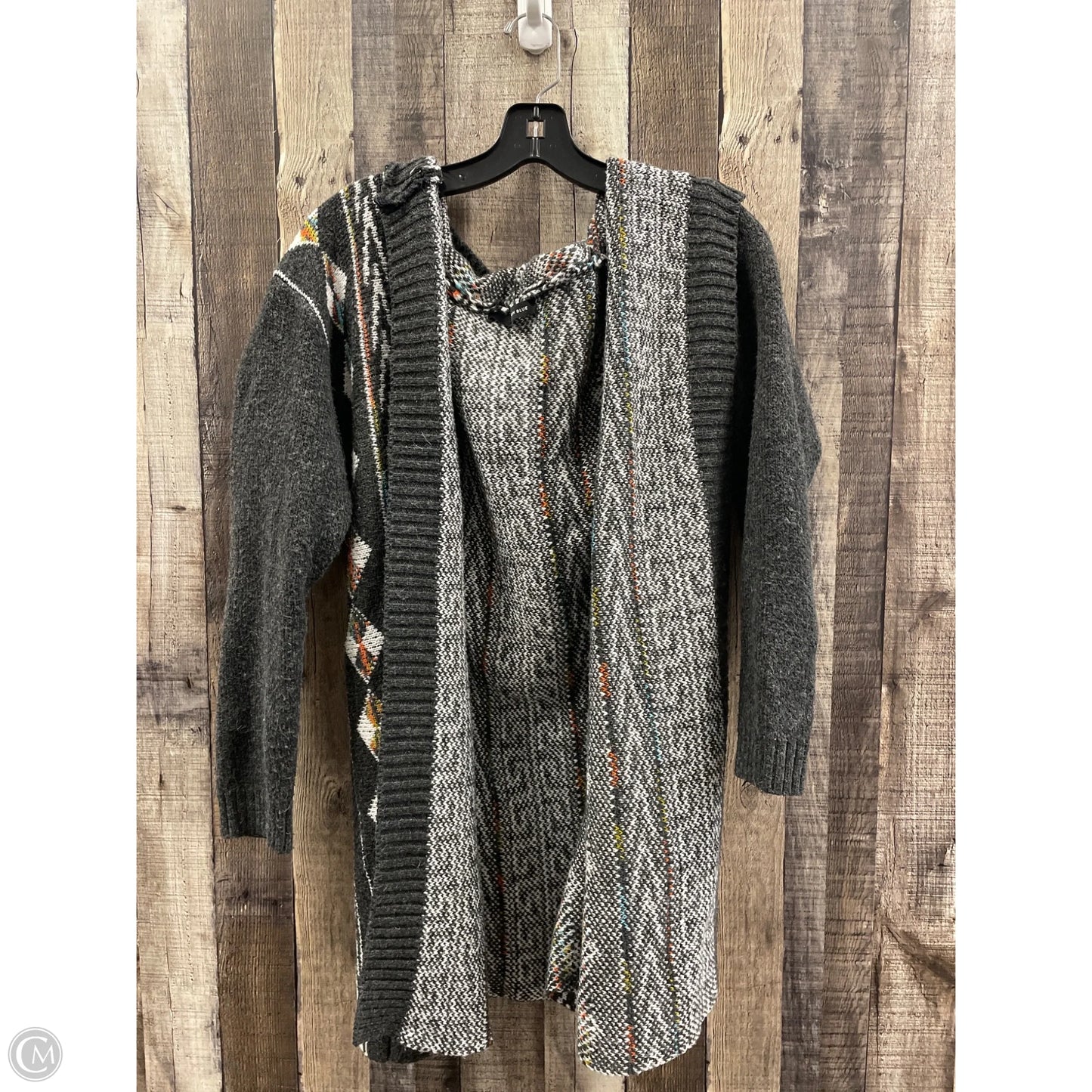 Sweater Cardigan By Cme In Grey, Size: L
