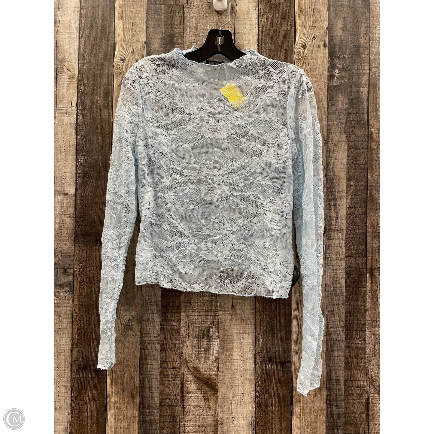 Top Long Sleeve By Wild Fable In Blue, Size: M