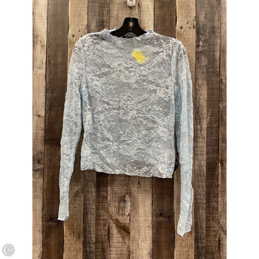 Top Long Sleeve By Wild Fable In Blue, Size: M