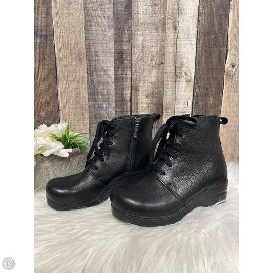 Boots Ankle Heels By Dansko In Black, Size: 6