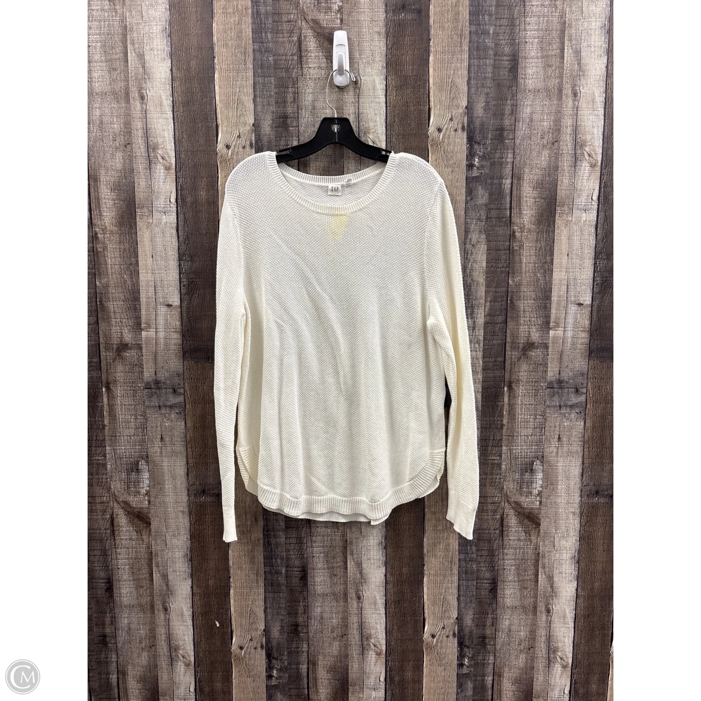 Sweater By Gap In Ivory, Size: Xl