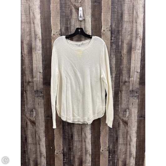 Sweater By Gap In Ivory, Size: Xl