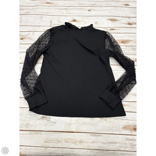 Top Long Sleeve By Cmf In Black, Size: L