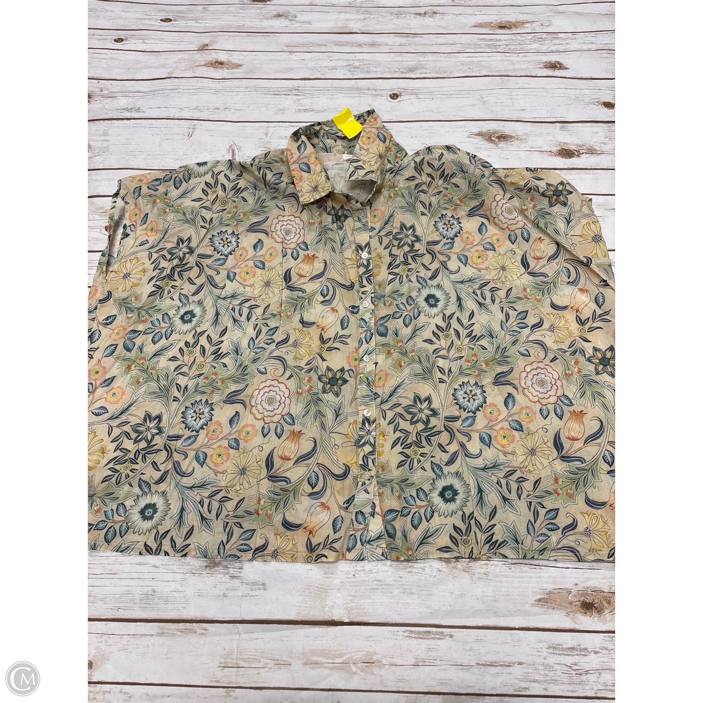 Top Long Sleeve By Natural Life In Floral Print, Size: Osfm