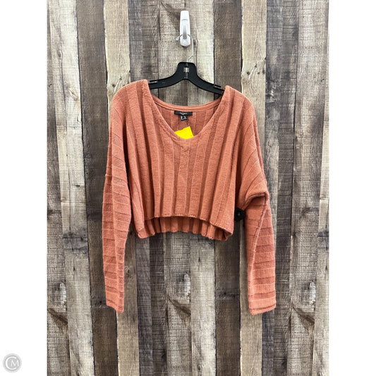 Sweater By Forever 21 In Orange, Size: M
