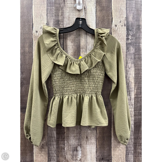 Top Long Sleeve By Altard State In Green, Size: Xs
