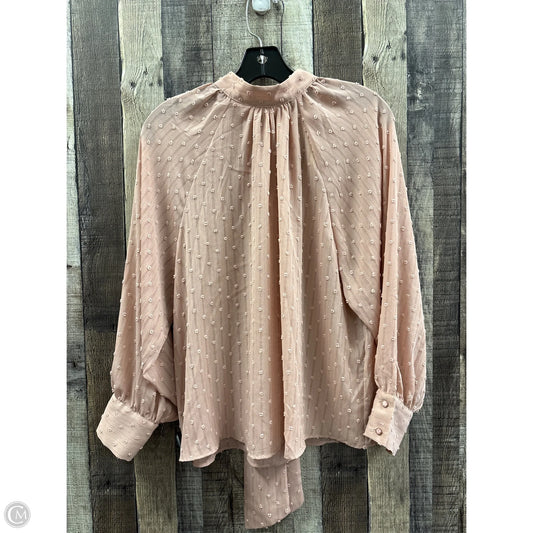 Top Long Sleeve By Zara In Mauve, Size: S