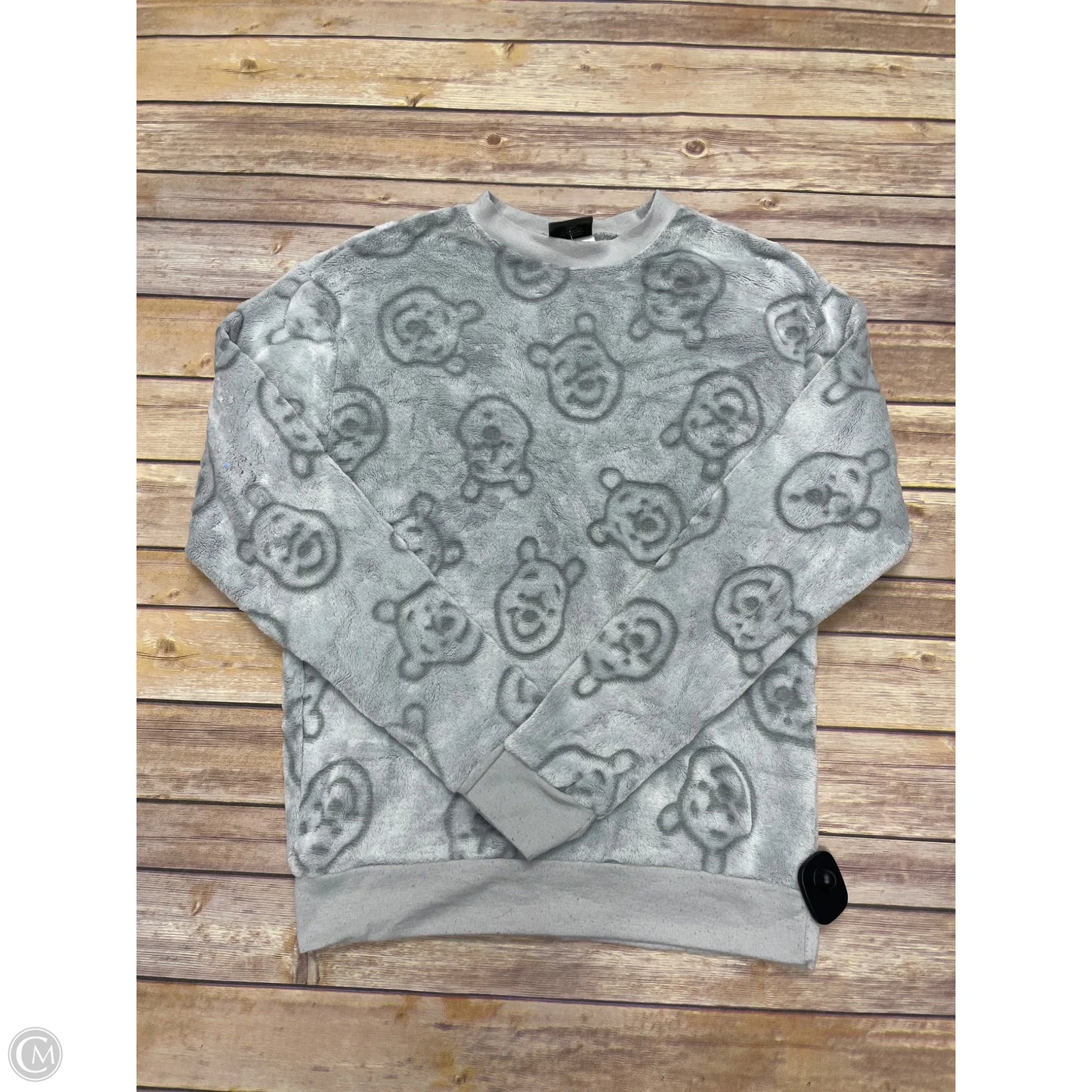 Sweatshirt Crewneck By Disney In Grey, Size: Xs